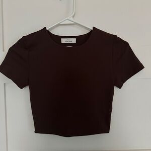 Aritzia Babaton Contour Crop T Shirt NWOT